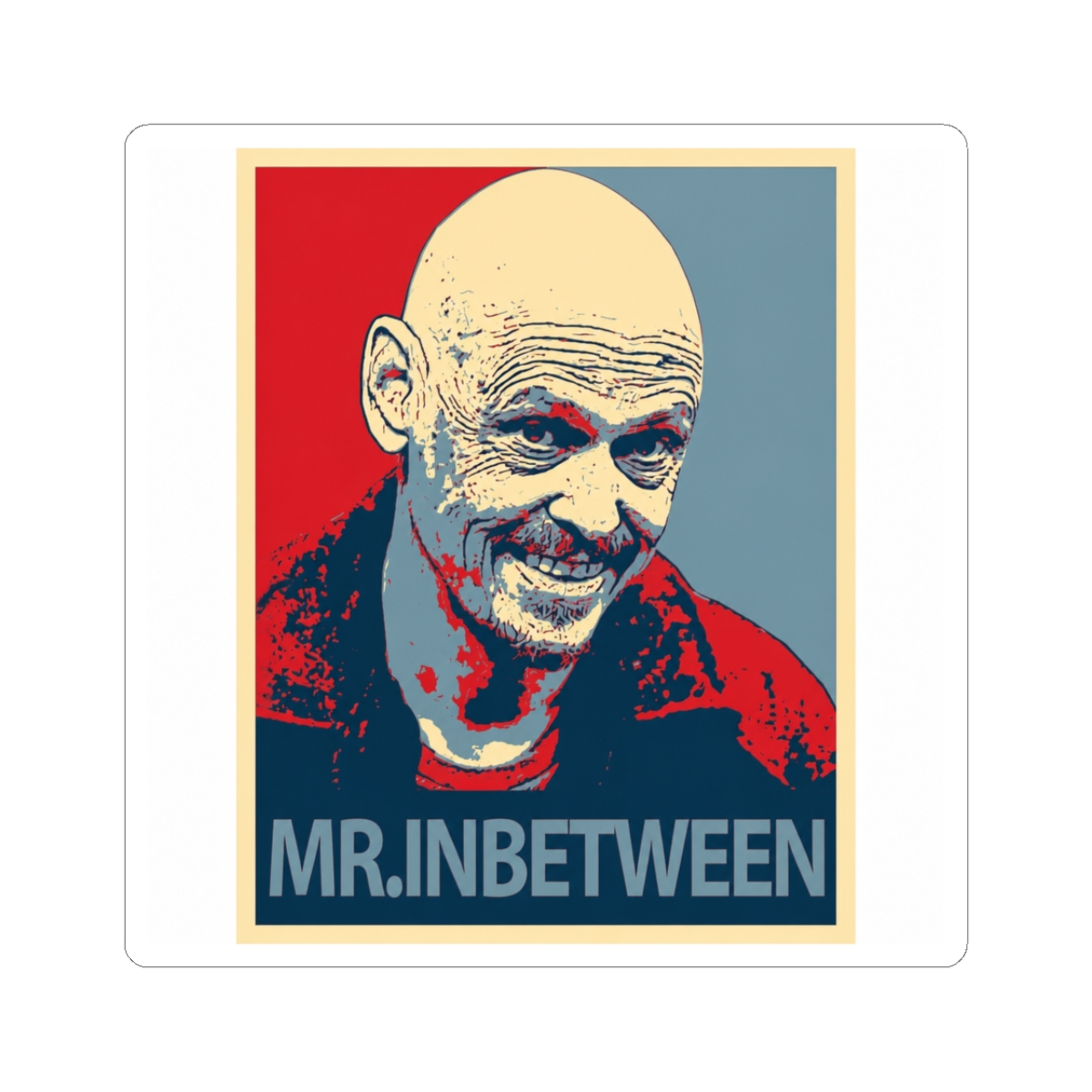 Mr Inbetween Retro Sticker