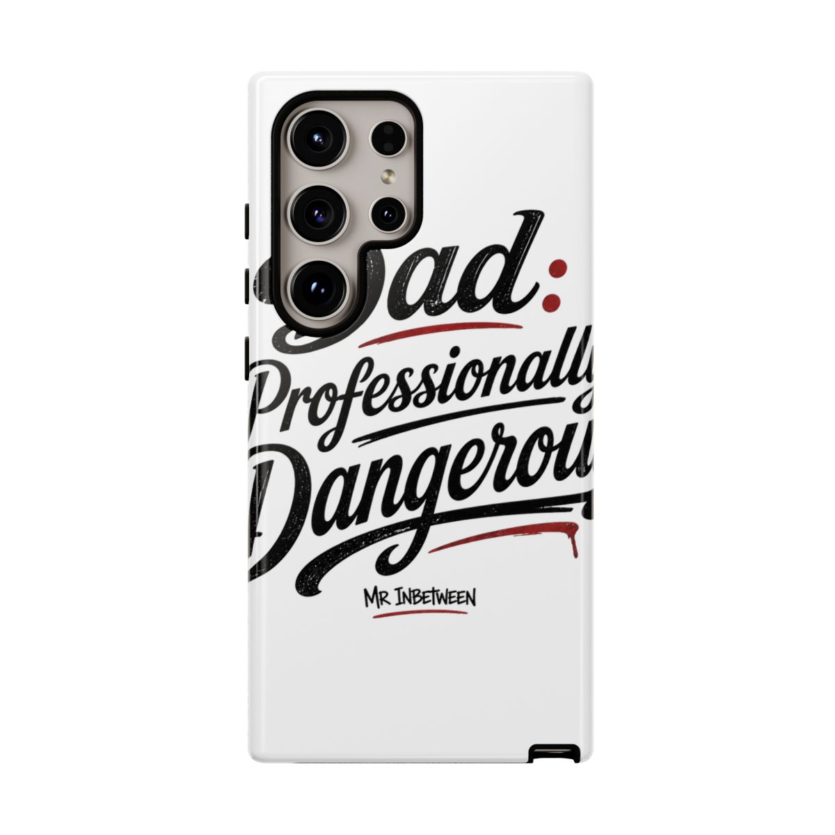 Mr Inbetween "Dad: Professionally Dangerous" Phone Case - alternate angle 2, merchandise
