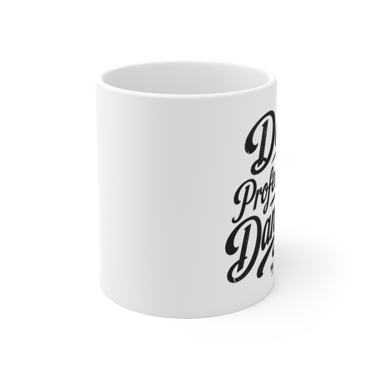 Mr Inbetween "Dad: Professionally Dangerous" White Mug - alternate angle 1, merchandise