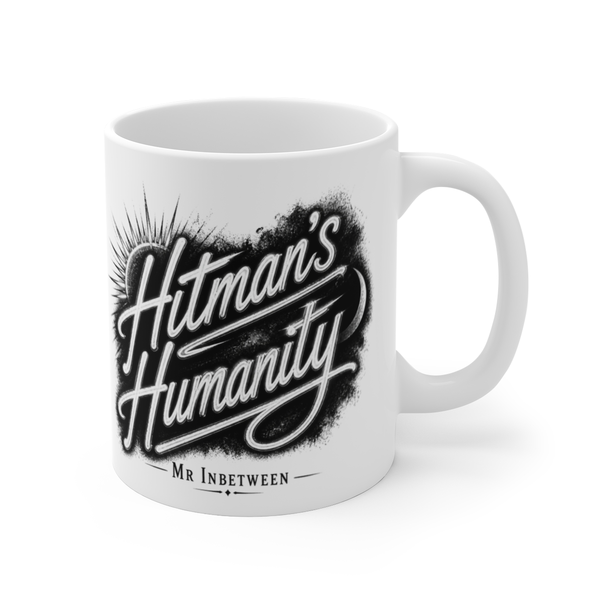 Mr Inbetween "Hitman" White Mug